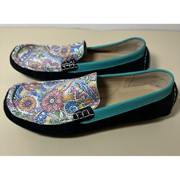 Aida Stenholm Handmade Driving Loafers Tina P. Size 8 Art to Wear - Picture 3 of 7